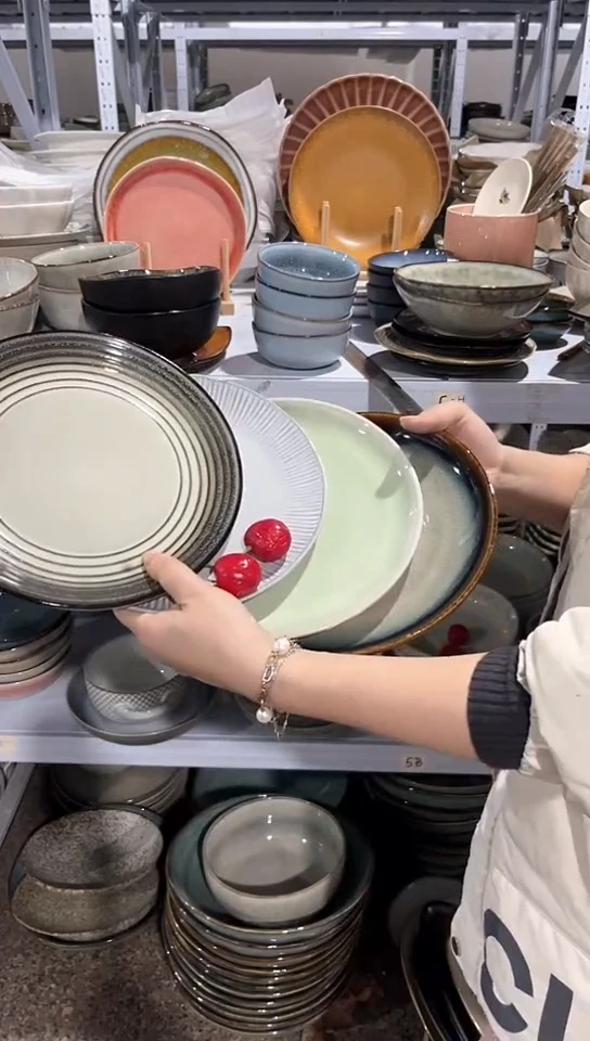 【闪购商品】瓷片外贸尾货瑕疵满20包邮X4 小盘组合