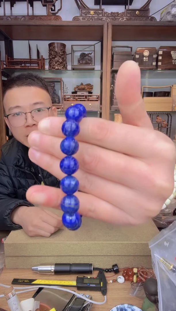 【闪购商品】乌木类书架588青1.2单圈手串
