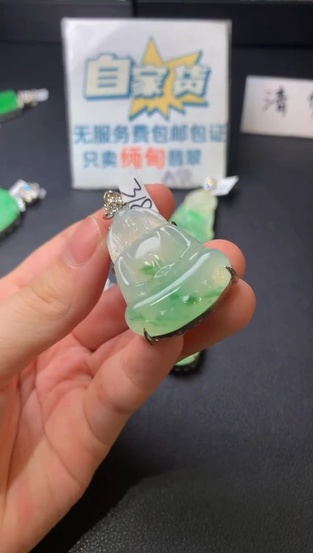 颈饰银S925镶嵌翡翠翡翠