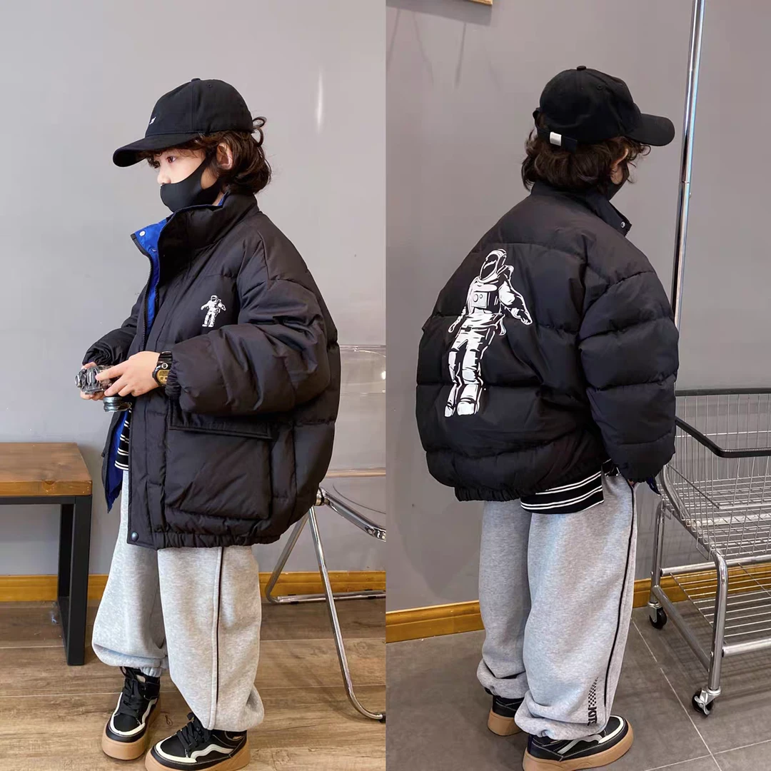 E166男童冬季新款加厚绒服