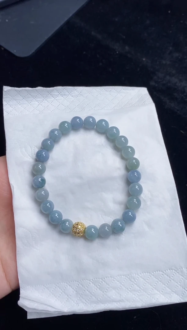 未镶嵌手串翡翠154号链接天然缅甸翡翠A货一物一证