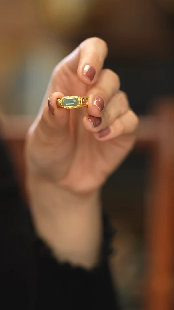 【闪购商品】翡翠戒指银S925镶嵌新款