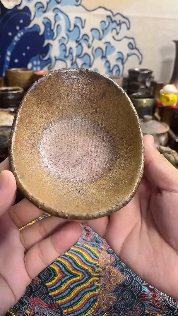 元宝盘日式备前烧茶具茶周边