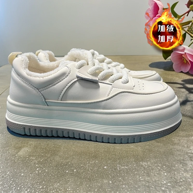 女生秋冬新款加绒休闲板鞋老爹鞋2362-81055