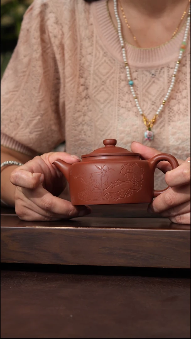 茶壶紫砂红清水紫砂壶200cc左右