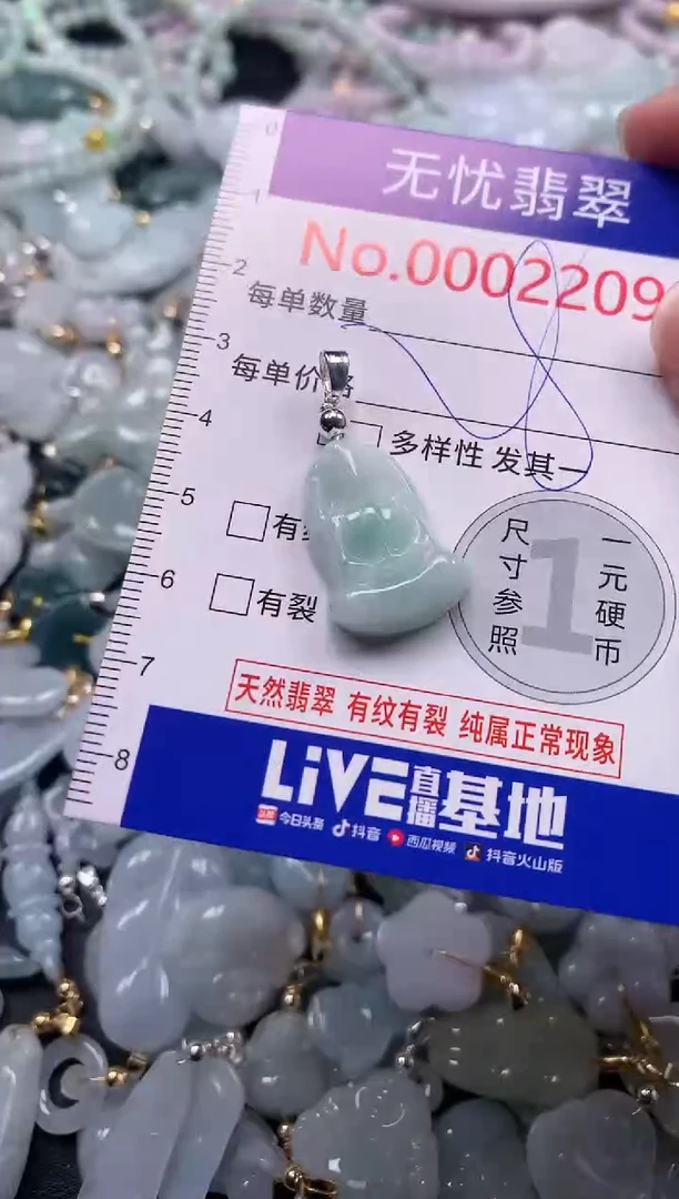 吊坠(不含链)未镶嵌翡翠2209