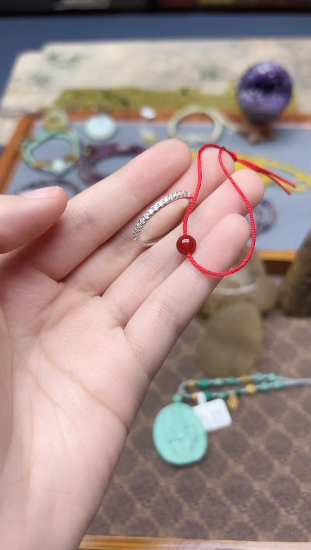 银S925镶嵌戒指玛瑙/玉髓s925银玛瑙戒指16#（戒）ZD