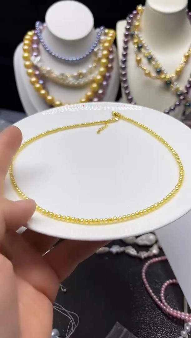 淡水珍珠未镶嵌颈饰多人