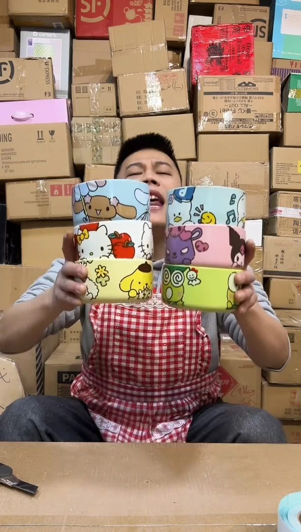 【闪购商品】杯三利鸥饭碗6件套