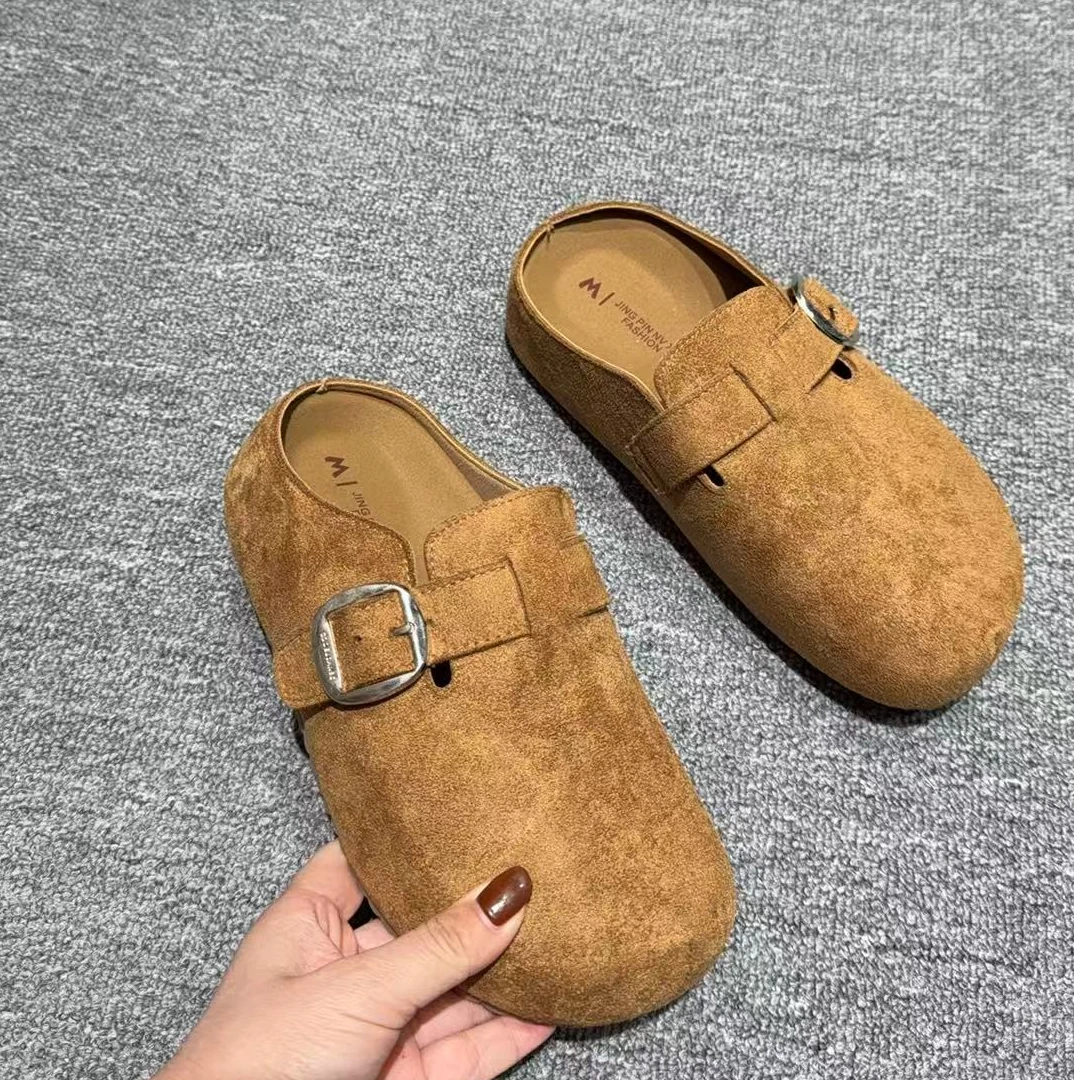 【程程自留】百搭博肯厚底半托鞋