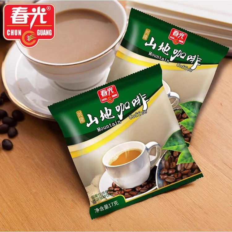 春光山地咖啡340g袋装海南特产选用兴隆咖啡豆3合1速溶咖啡