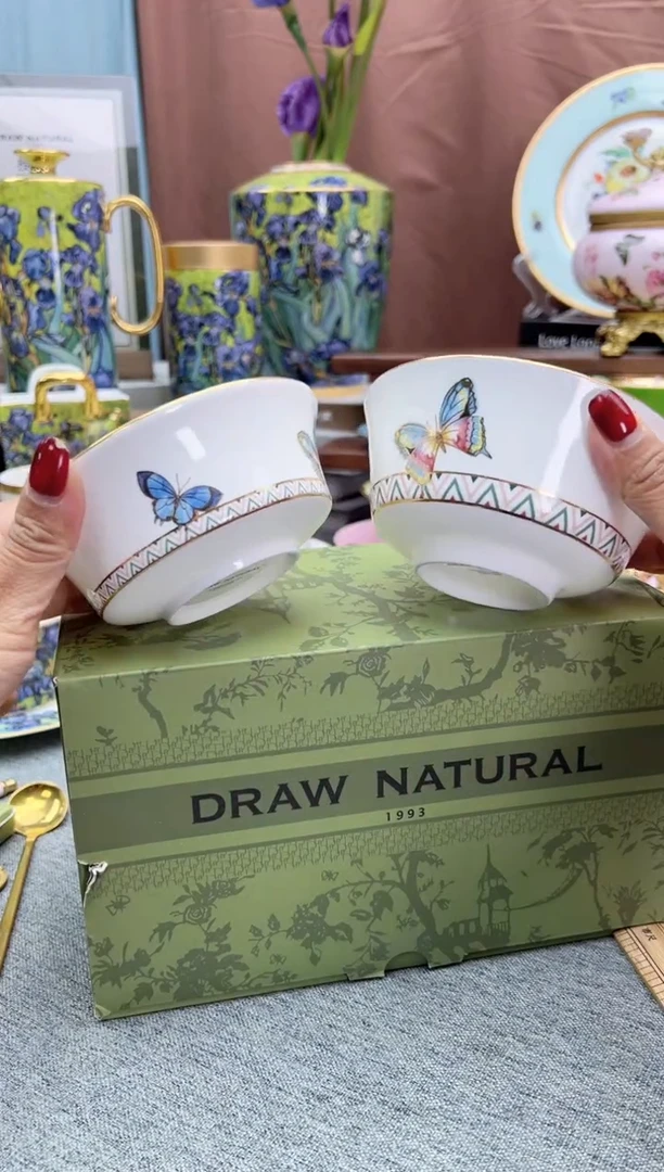 【闪购商品】两只饭碗两只甜品碗，。，。，