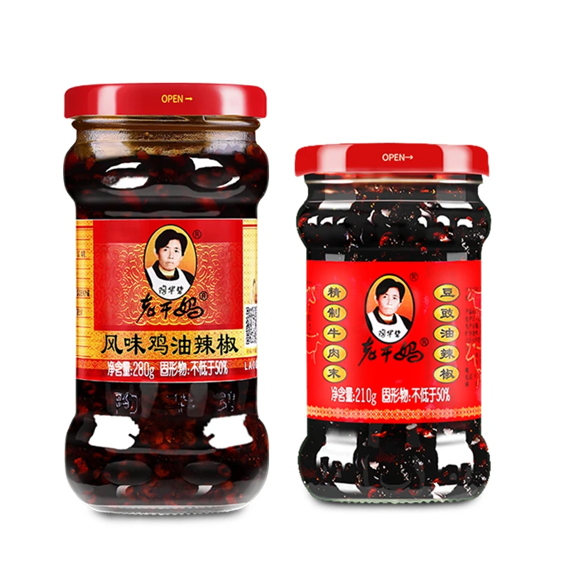 风味鸡280g+牛肉末豆豉210g