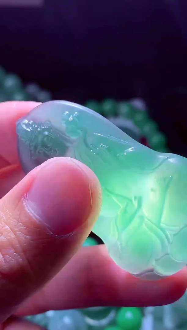 未镶嵌定制翡翠玲*#翡翠毛货定制