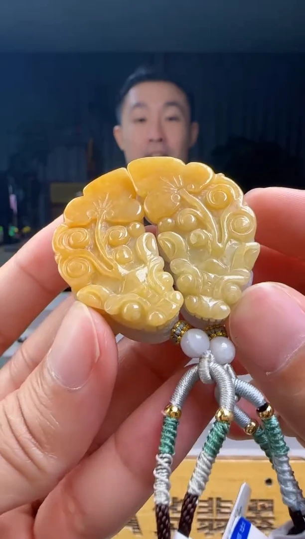 颈饰未镶嵌翡翠一对XM@@60B7J17564
