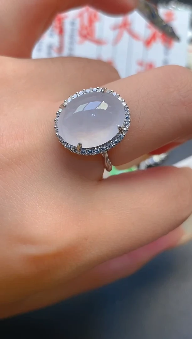 【闪购商品】翡翠耳饰银S925镶嵌天然A货翡翠1