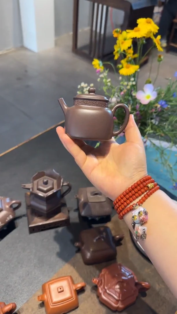 茶壶紫砂四方言心