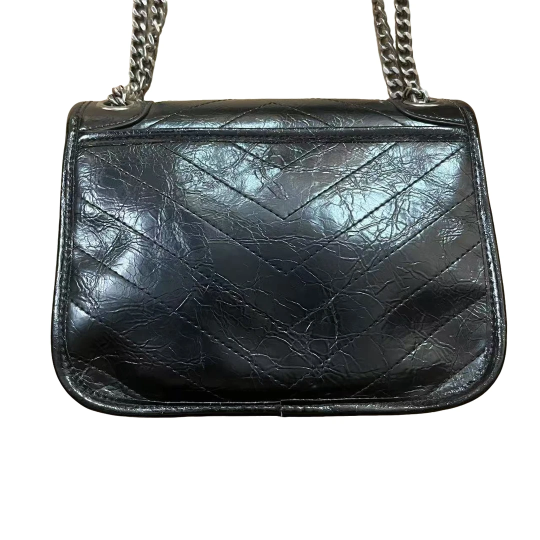 TOLEX2025新款百搭时尚女包 小飞鸽黑色17cm中邮差