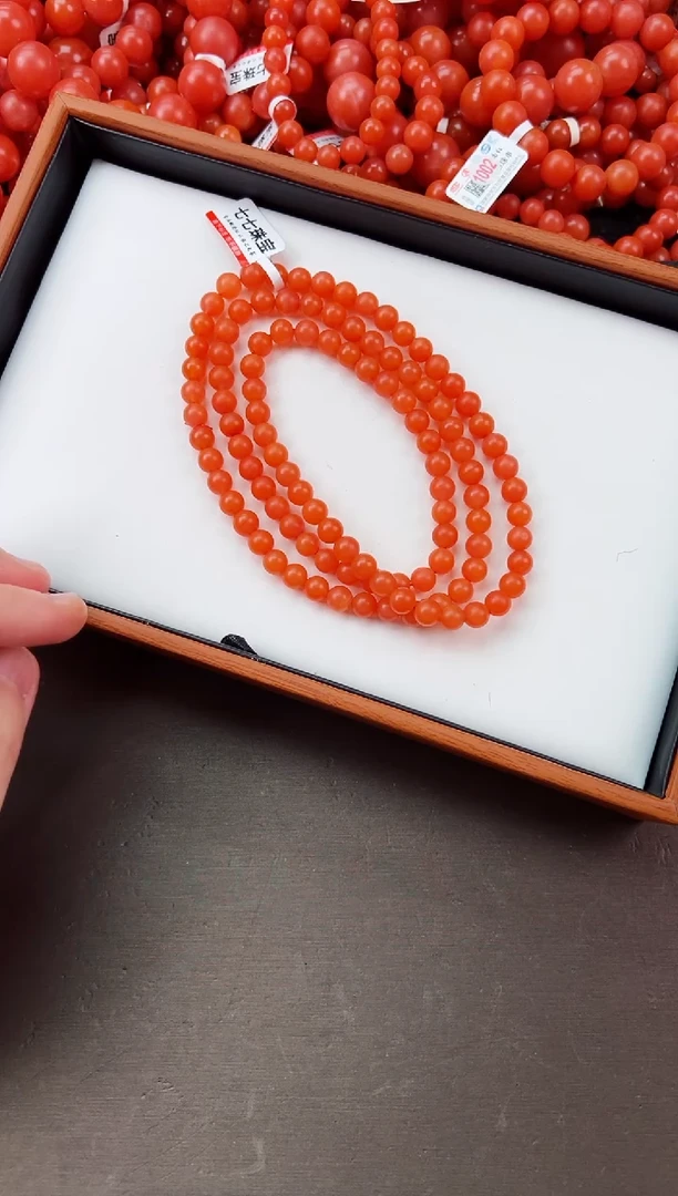 【闪购商品】南红玛瑙长串未镶嵌保山杨柳滴水洞高品哑光长串 卡7+