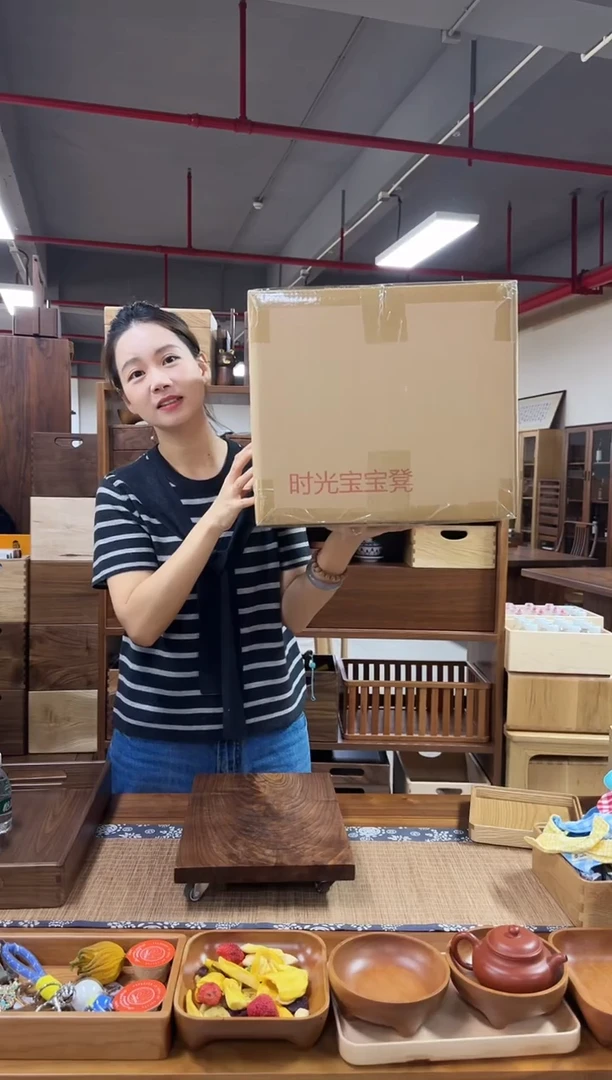 木北美红樱桃宝宝凳