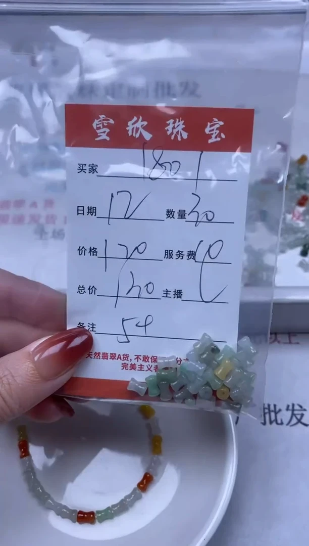 【闪购商品】翡翠颈饰未镶嵌雪欣散珠定制diy