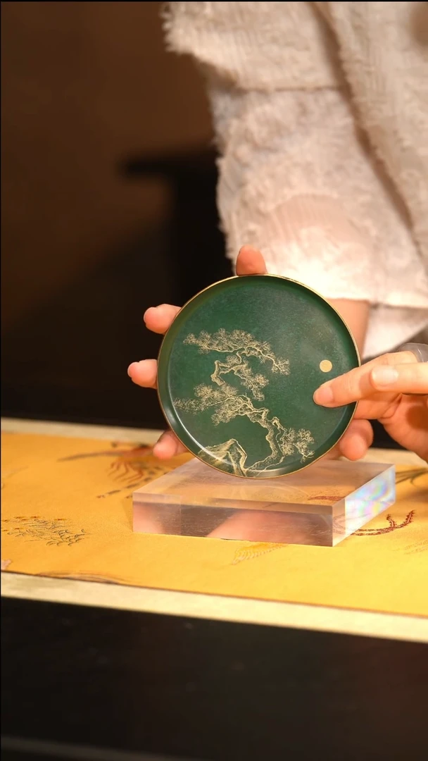 G陶然福利 古松杯垫-绿