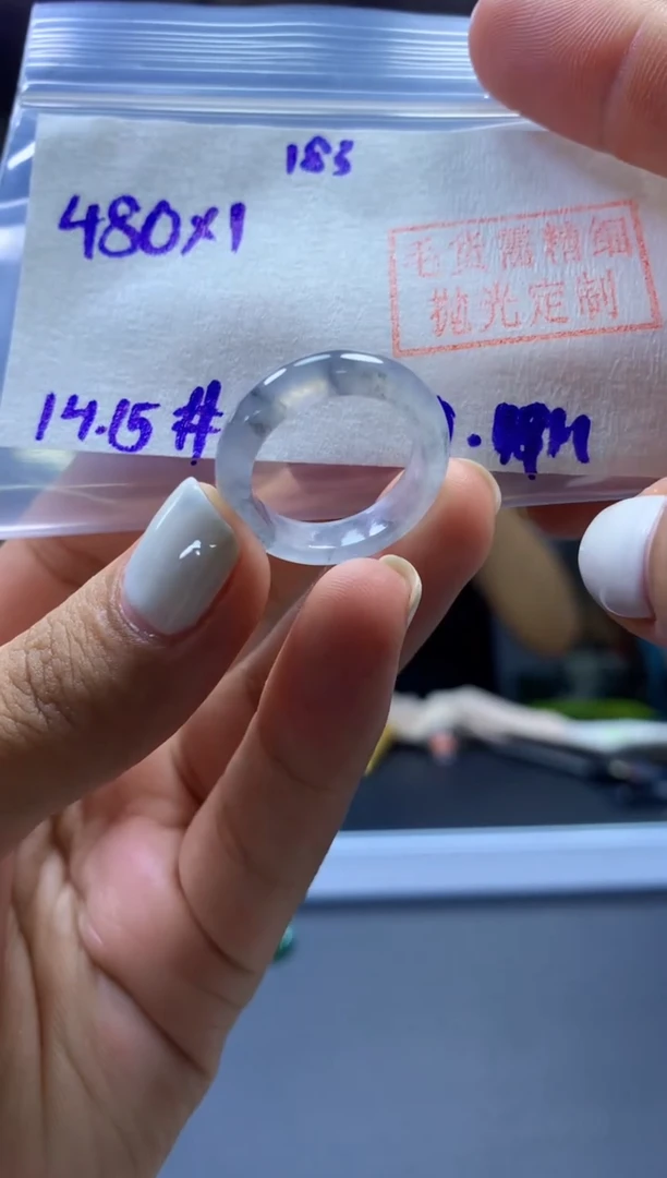 未镶嵌定制翡翠戒圈#480元-毛货需精细抛光