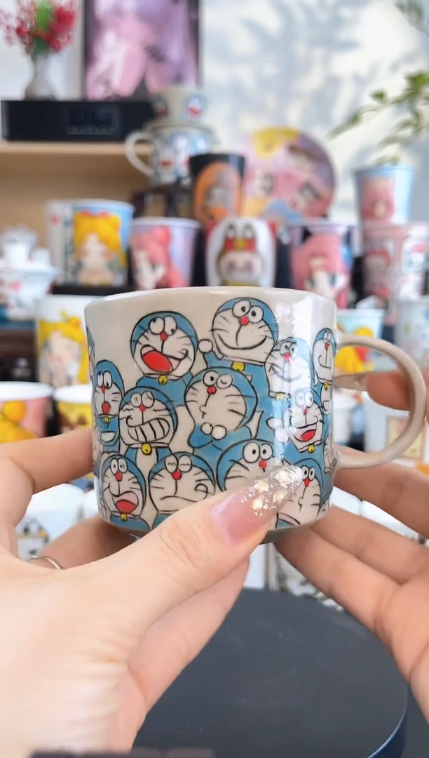 【闪购商品】摆件手工手绘陶瓷小杯杯