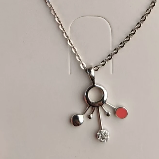 铜合金大理石项链 爱敏首饰项链