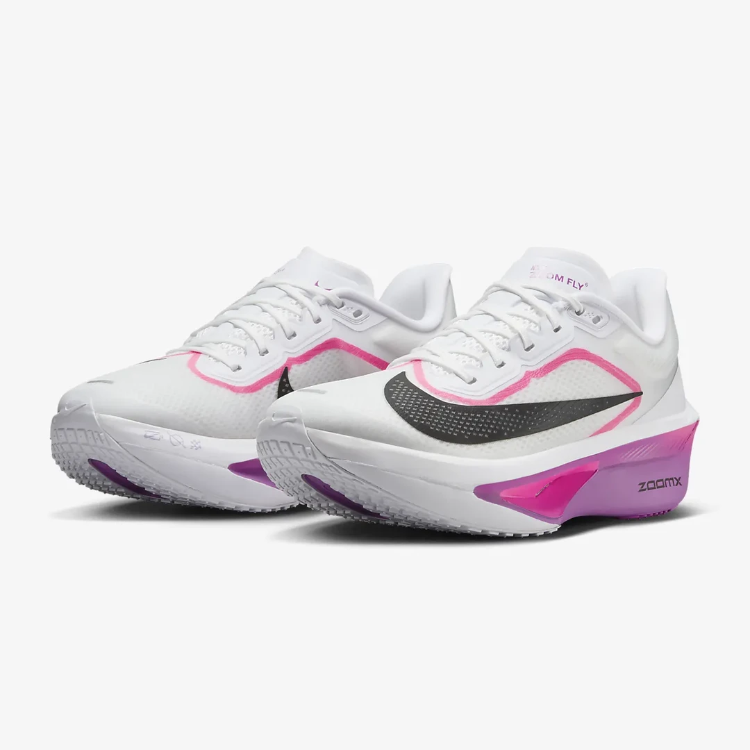 NIKE耐克女子 ZOOM FLY6碳板日常训练运动跑步鞋FN8455-101