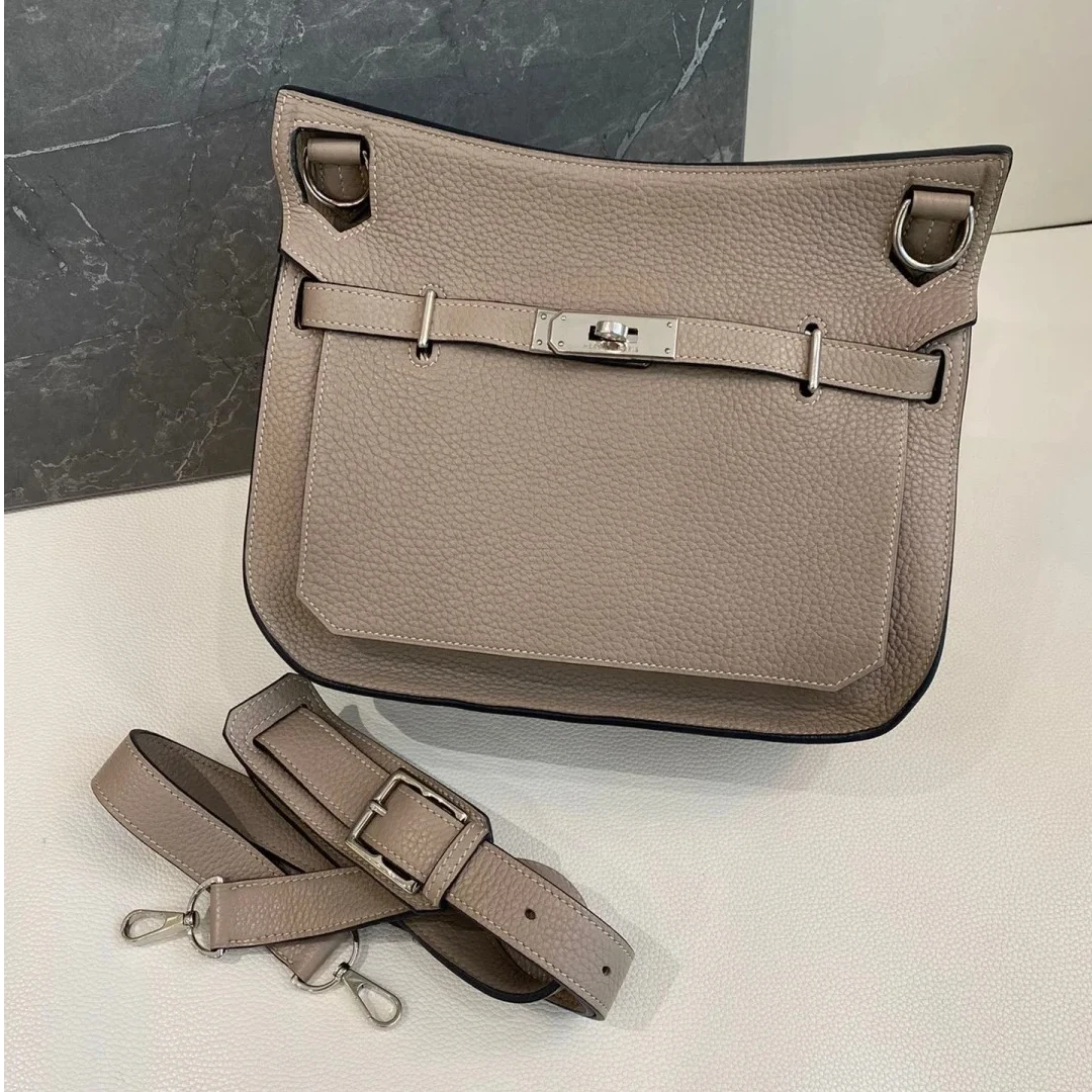 99新 Hermes/爱马仕 小花Jerry 吉普赛28 81斑鸠灰 T刻