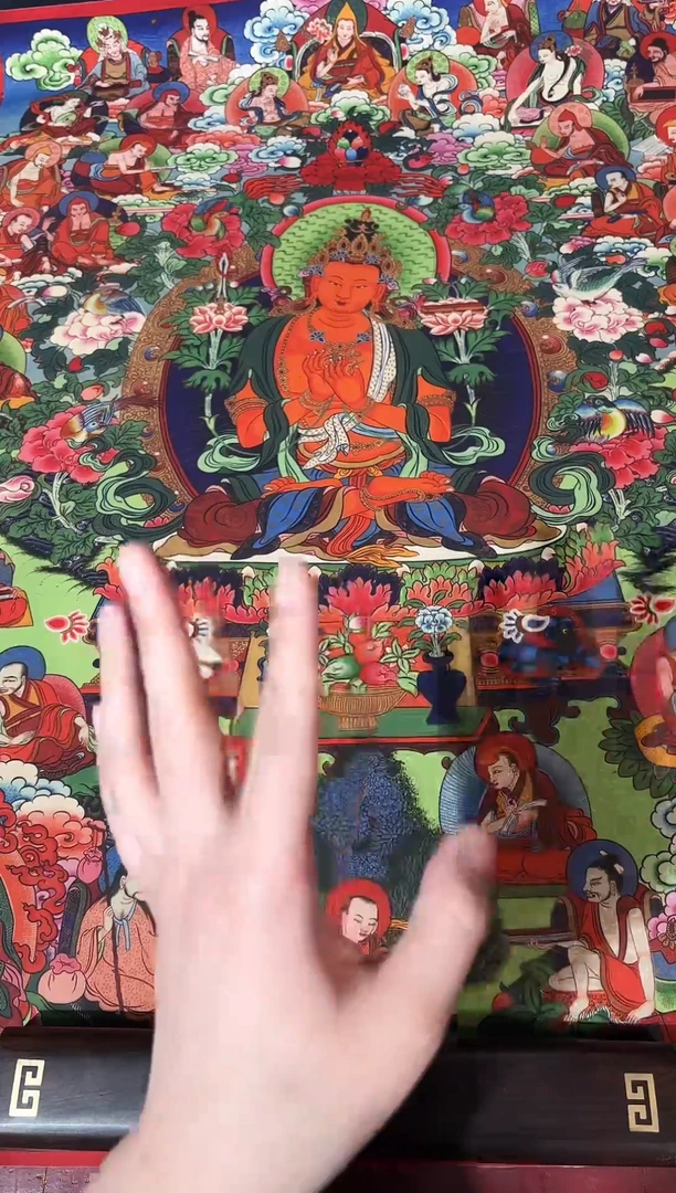 卷轴画龙妹唐卡直播tk16