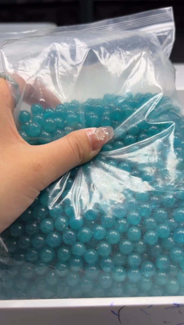 玛瑙/玉髓颈饰未镶嵌w306高冰天河石8mm*30