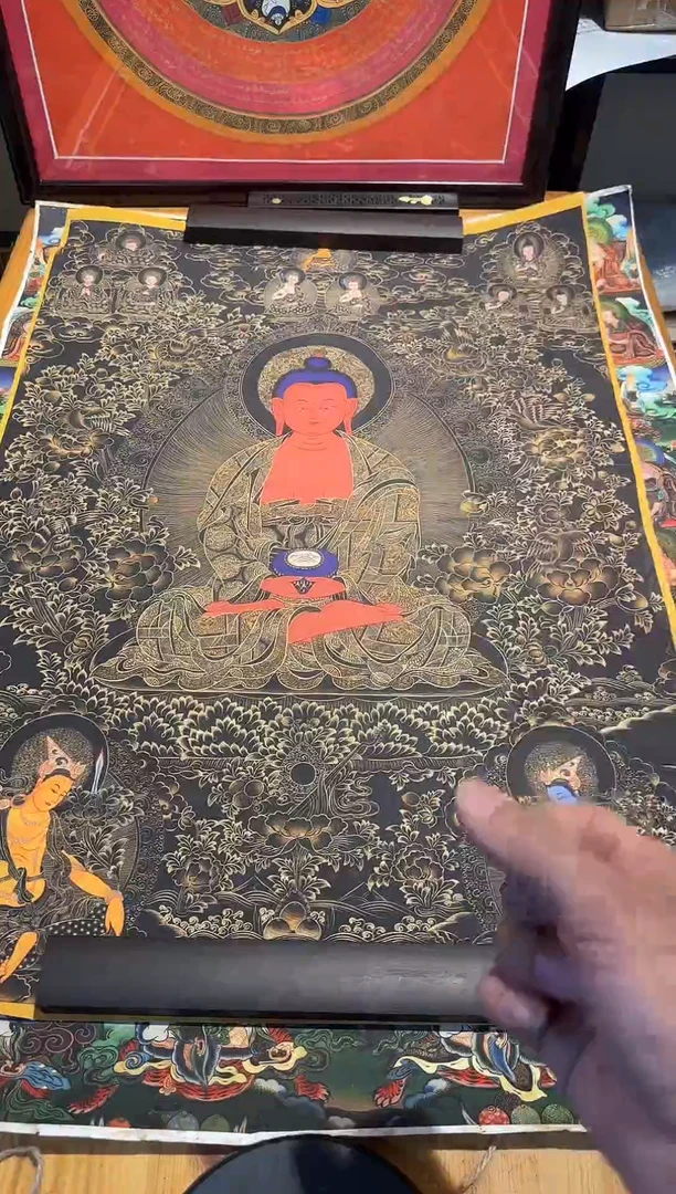 装裱画黑金不动F----