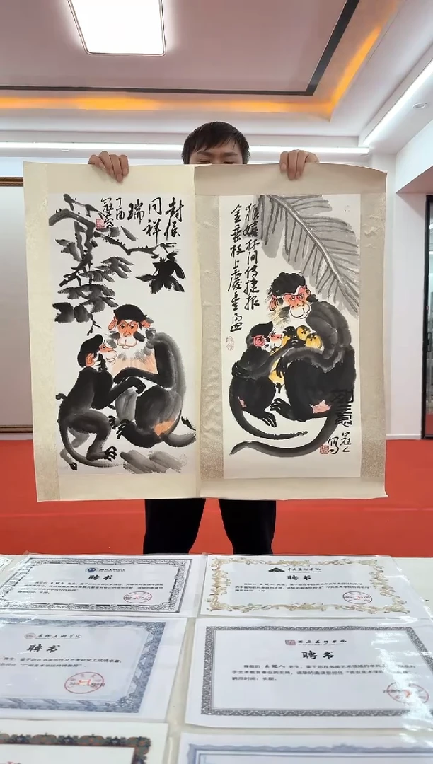 国画9写意花鸟-王冠人-2平尺 丨随机