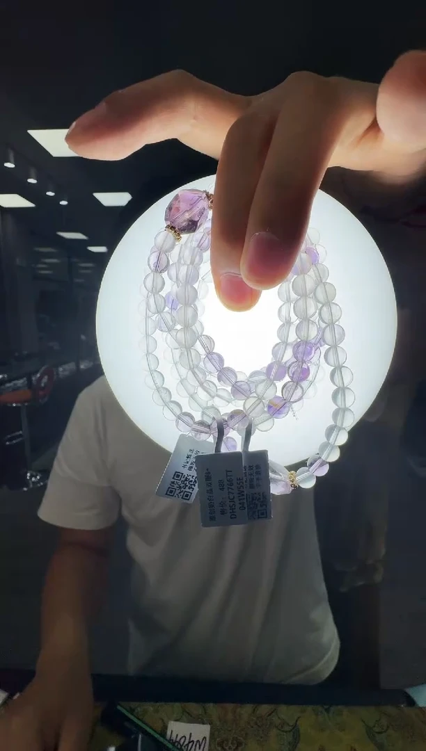 水晶手链未镶嵌7766TT 约6mm多样式发一件