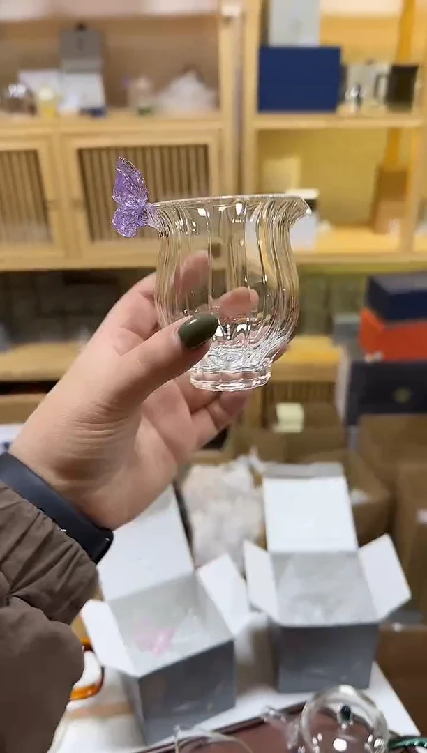 紫色蝴蝶公道杯