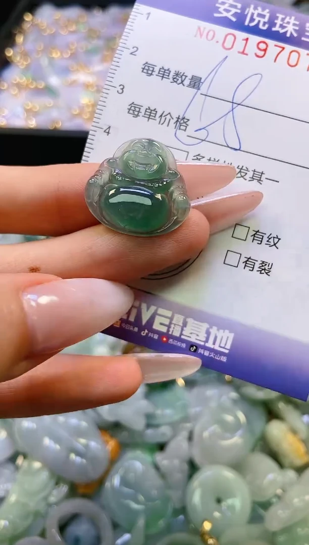 翡翠未镶嵌颈饰闪购0197073