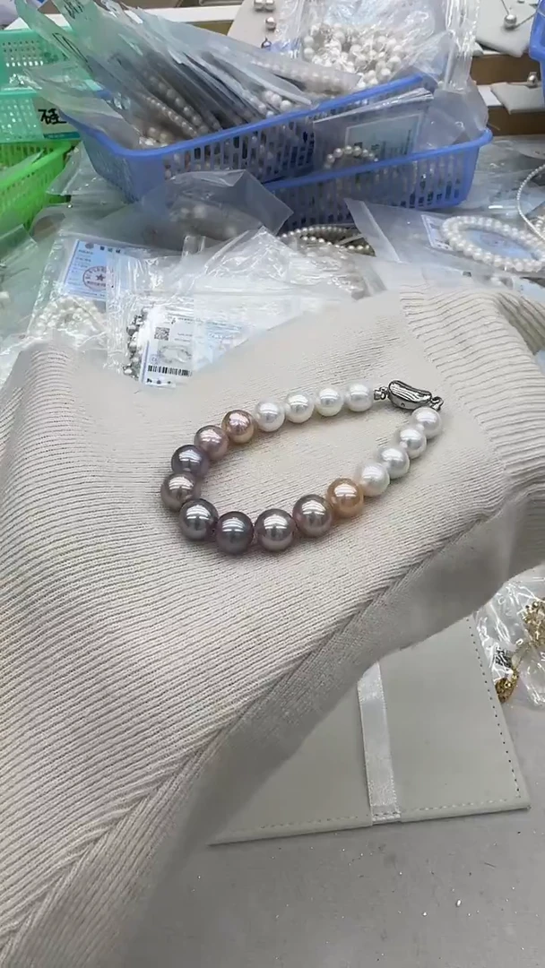 未镶嵌手链淡水珍珠10-11mm 渐变款