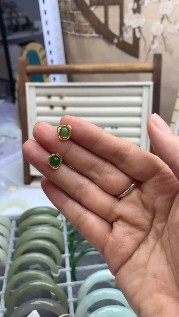 【闪购商品】和田玉戒指未镶嵌耳钉3