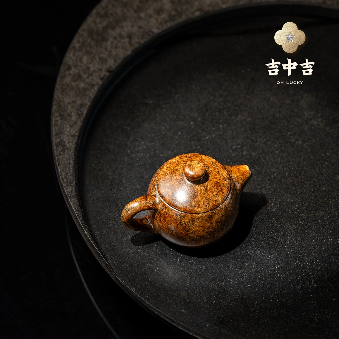 吉中吉·铜《把把壶》复古西施壶铜摆件 家居桌面装饰送礼推荐