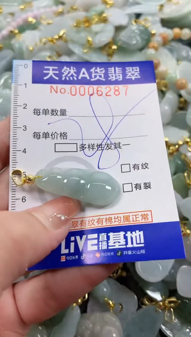 颈饰未镶嵌翡翠天然A货翡翠