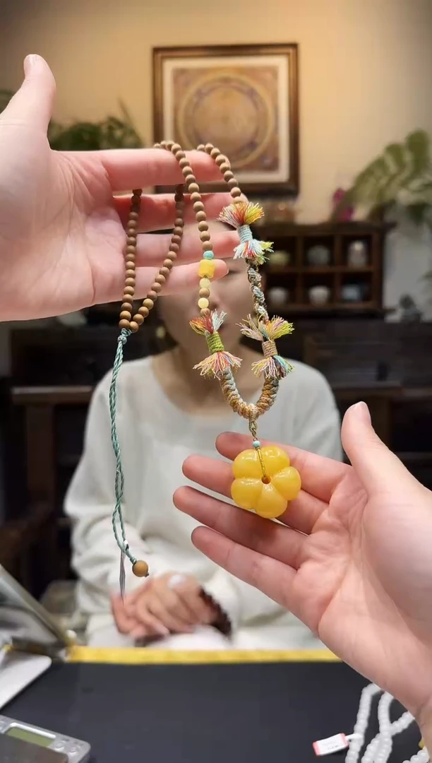 蜜蜡颈饰未镶嵌项链