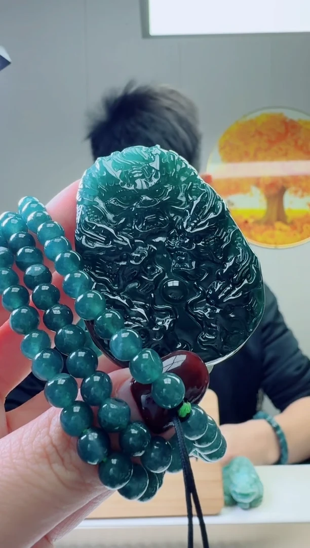 颈饰未镶嵌翡翠天然A货翡翠  多样性随机发其一