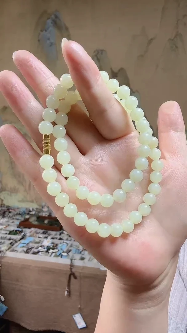 和田玉未镶嵌颈饰项链