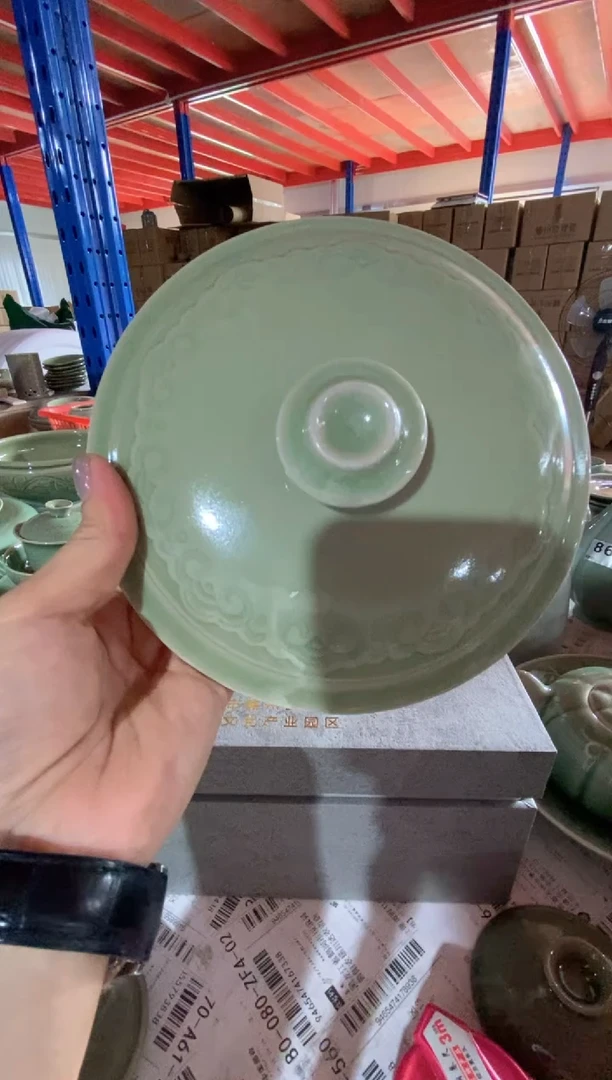 耀州窑瑕疵处理  米缸盖【随机】一个