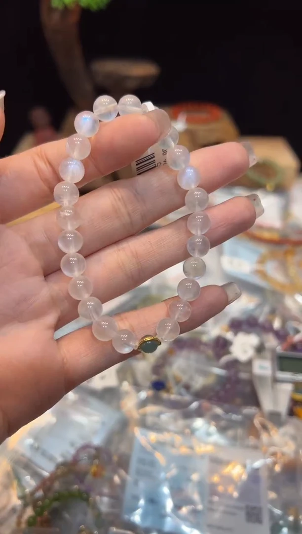 【闪购商品】长石手链18K金镶嵌手饰@@D2385