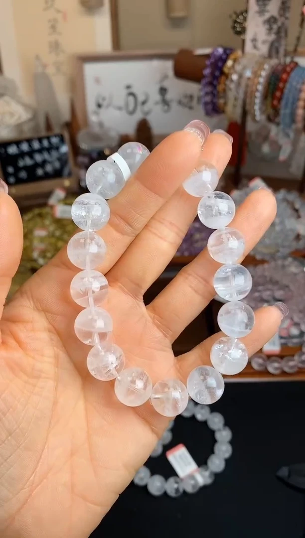 【闪购商品】水晶手串未镶嵌12.5m白幽灵