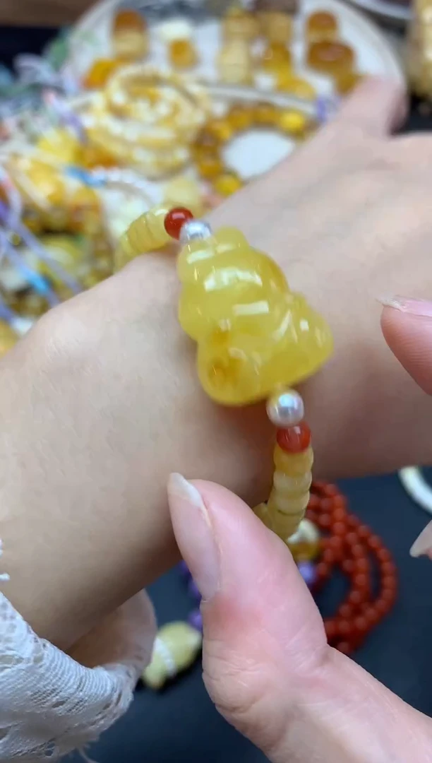 【闪购商品】蜜蜡裸石未镶嵌手串A181|699