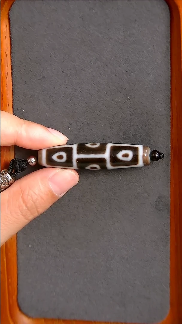 未镶嵌玛瑙/玉髓珠宝半成品建成三界菩提九眼天珠12*51